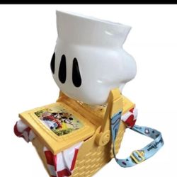 Disney Parks Mickey Minnie Perfect Picnic Basket Popcorn Bucket Runaway Railway