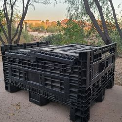 2 Large Collapsible Shipping Crates