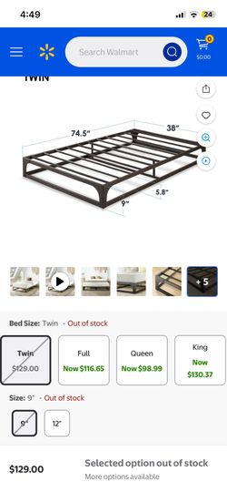 Twin Bed Base