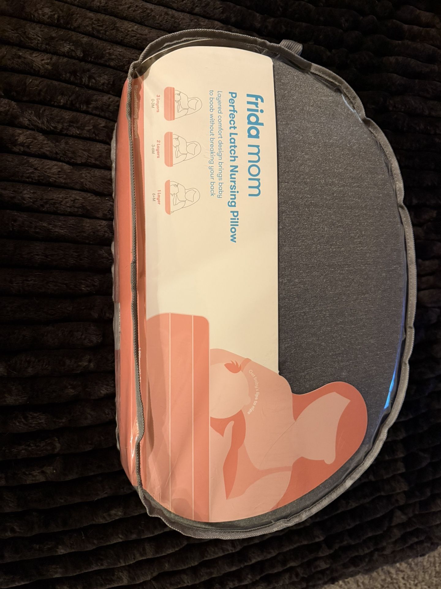 Frida Mom Perfect Latch Nursing Pillow – New & Sealed – Adjustable Layer Design