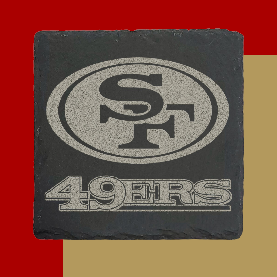 San Francisco 49ers 4pc Set Stone Coasters Laser Engraved for Sale in Los  Angeles, CA - OfferUp