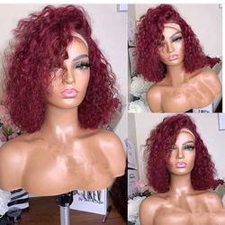 Brand new 3 pcs of Headband Wigs for Black Women Headband Wigs Human Hair None Lace Front Wigs Human Hair Machine Made Glueless Headband Wig 10A 180% 