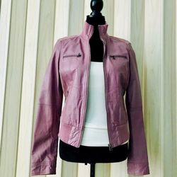 TRF Mouton Leather Jacket Size S