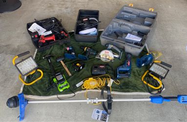 Power Tool & Garage Lot – Ryobi, Skil, Kobalt, Craftsman & More Tools