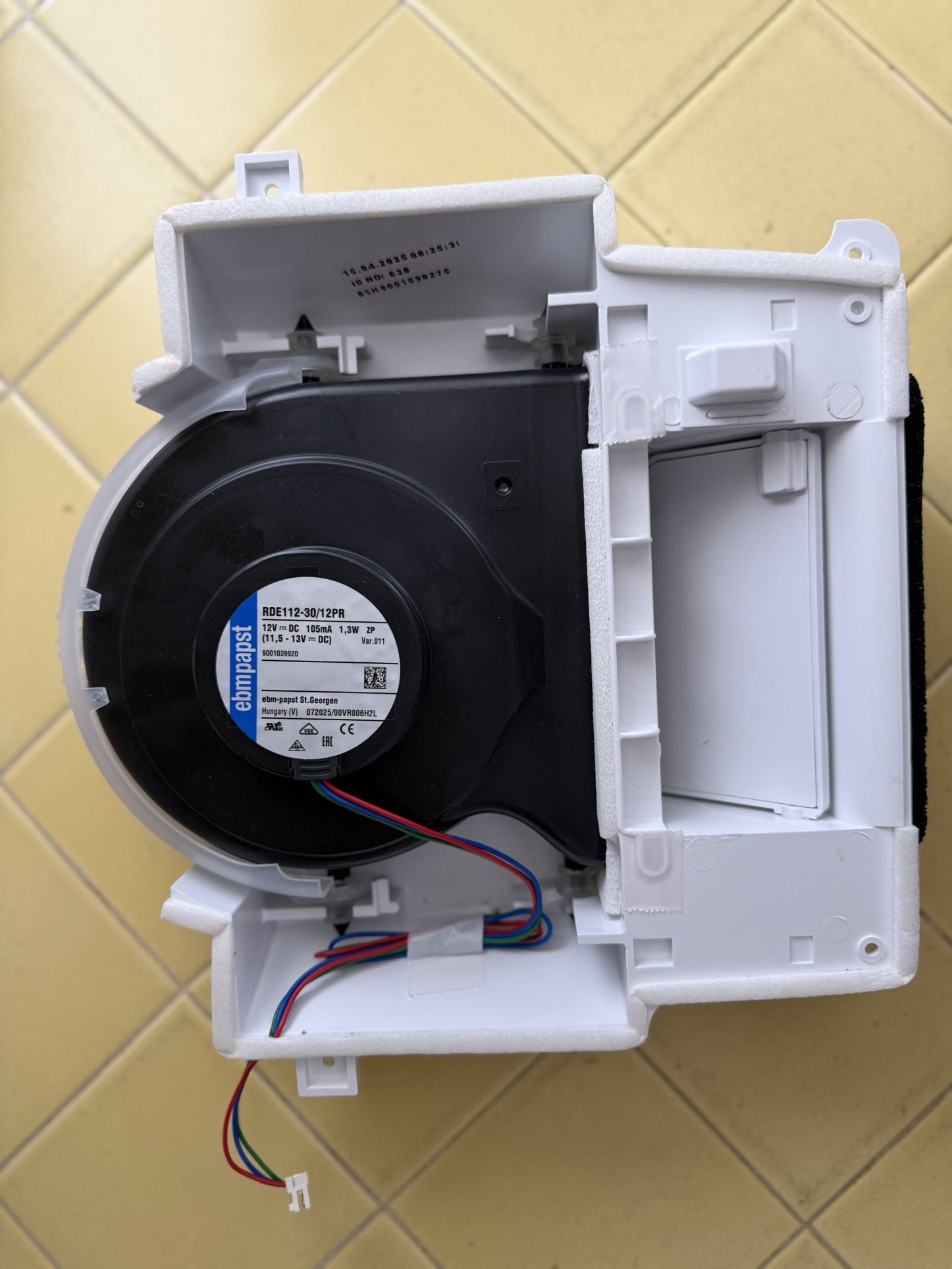 Ebmpapst Centrifugal Cooling Fan RDE112-30/12PR 12V 100MA 1.3W