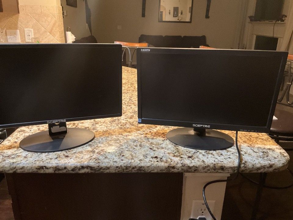 Sceptre Dual Monitors 20in Computer Monitor