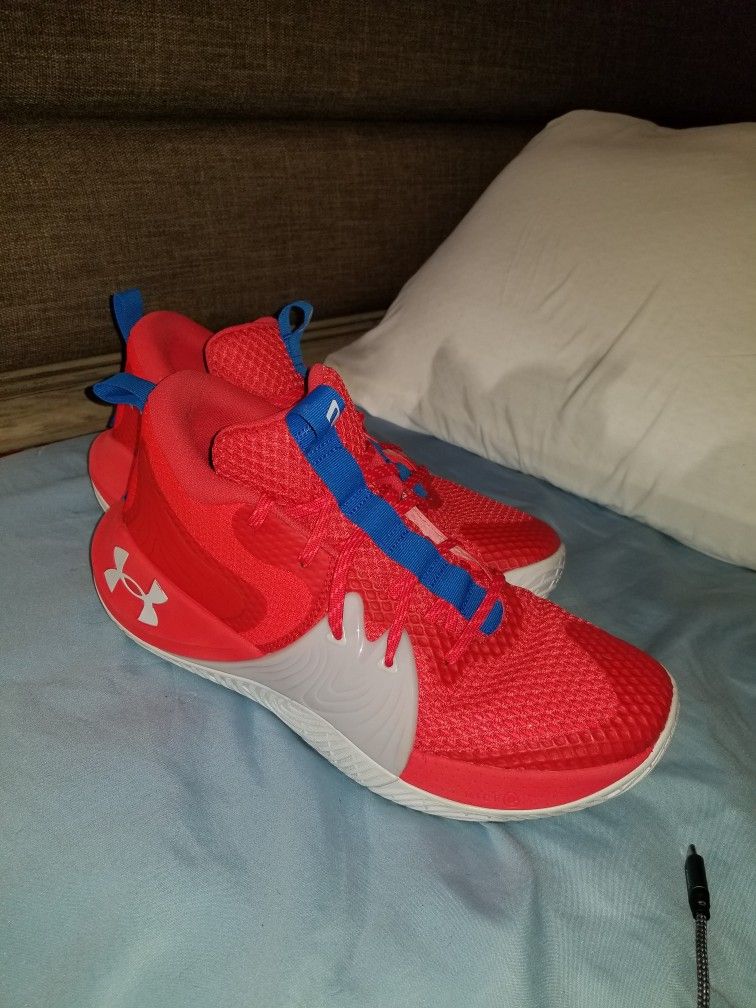 Shoe Embiid Red Unisex Ua Embiid One Basketball Shoes 千暘診所