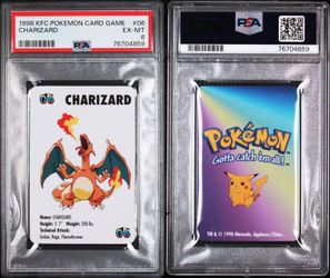 Charizard #06 Pokemon Trading Card Game Mini KFC 1998 Nintendo PSA 6 POP 3  for Sale in Anaheim, CA - OfferUp