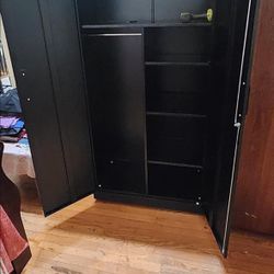 Letaya Metal Storage Cabinets Locker with Lock Door, 72" Black