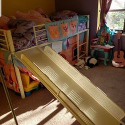 Kids Bed With  Fort and And  Slide