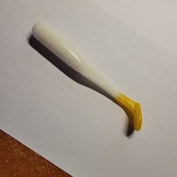5in Solid Body Swimbaits Wht Yel 5px