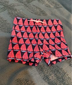 Baby Sailboat Print Swim Trunks