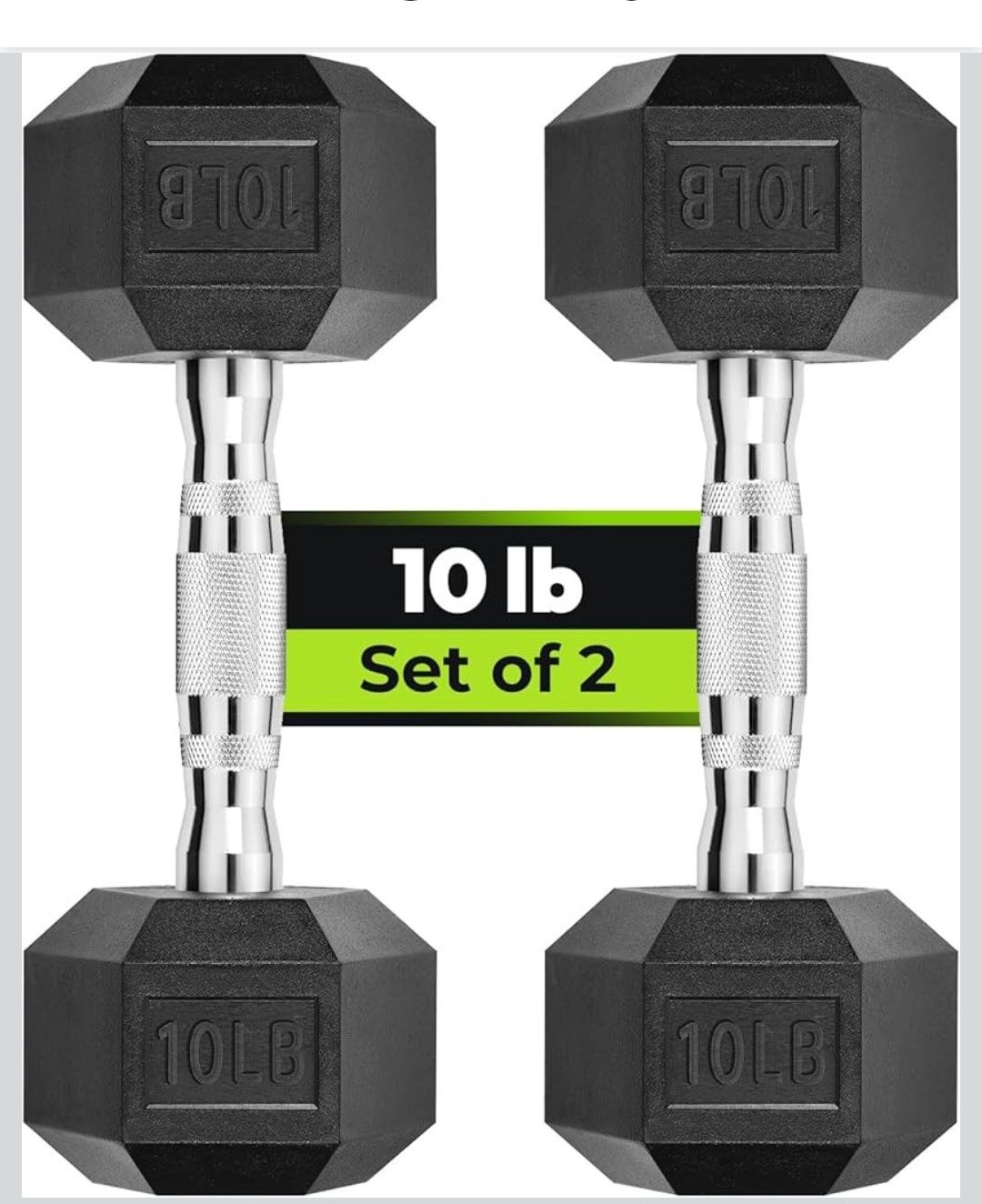 Hex Dumbbell Set 10 Lb