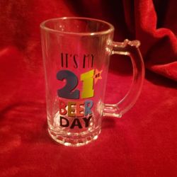 21st Birthday  Glass Mug