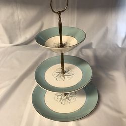 Mid Century China 3 Tier Tidbit