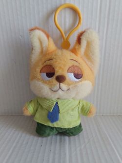 Zootopia Nick Wilde 6" Plush Keychain Toy - Disney Miniso