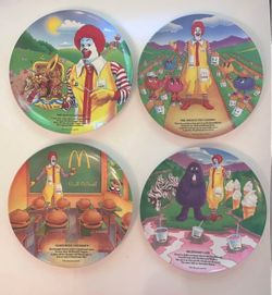 McDonald's Collectible Plates Set of 4