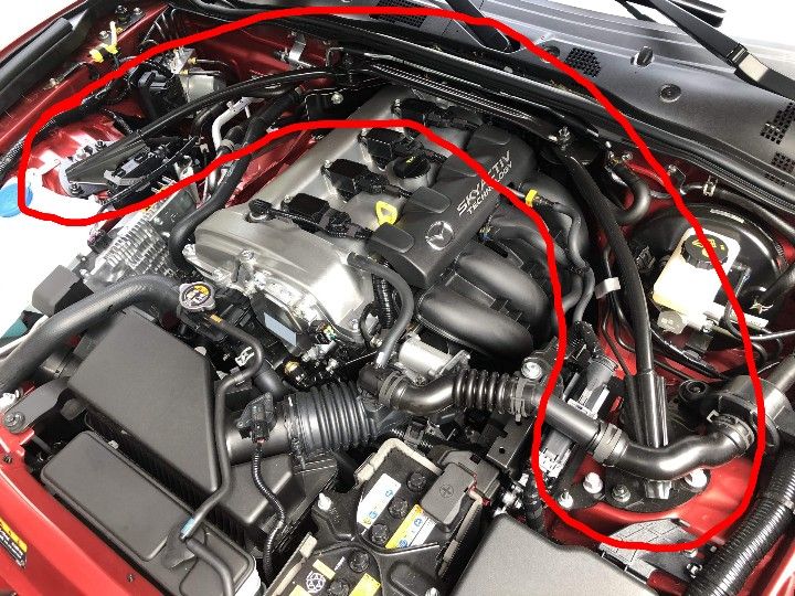 Mazda Miata MX-5 ND Fiat 124 Spider OEM Strut Bar Shock Tower Brace