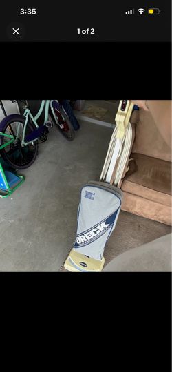 Oreck XL2 Upright Vacuum Cleaner Corded Bagged Beige/Blue/Gray