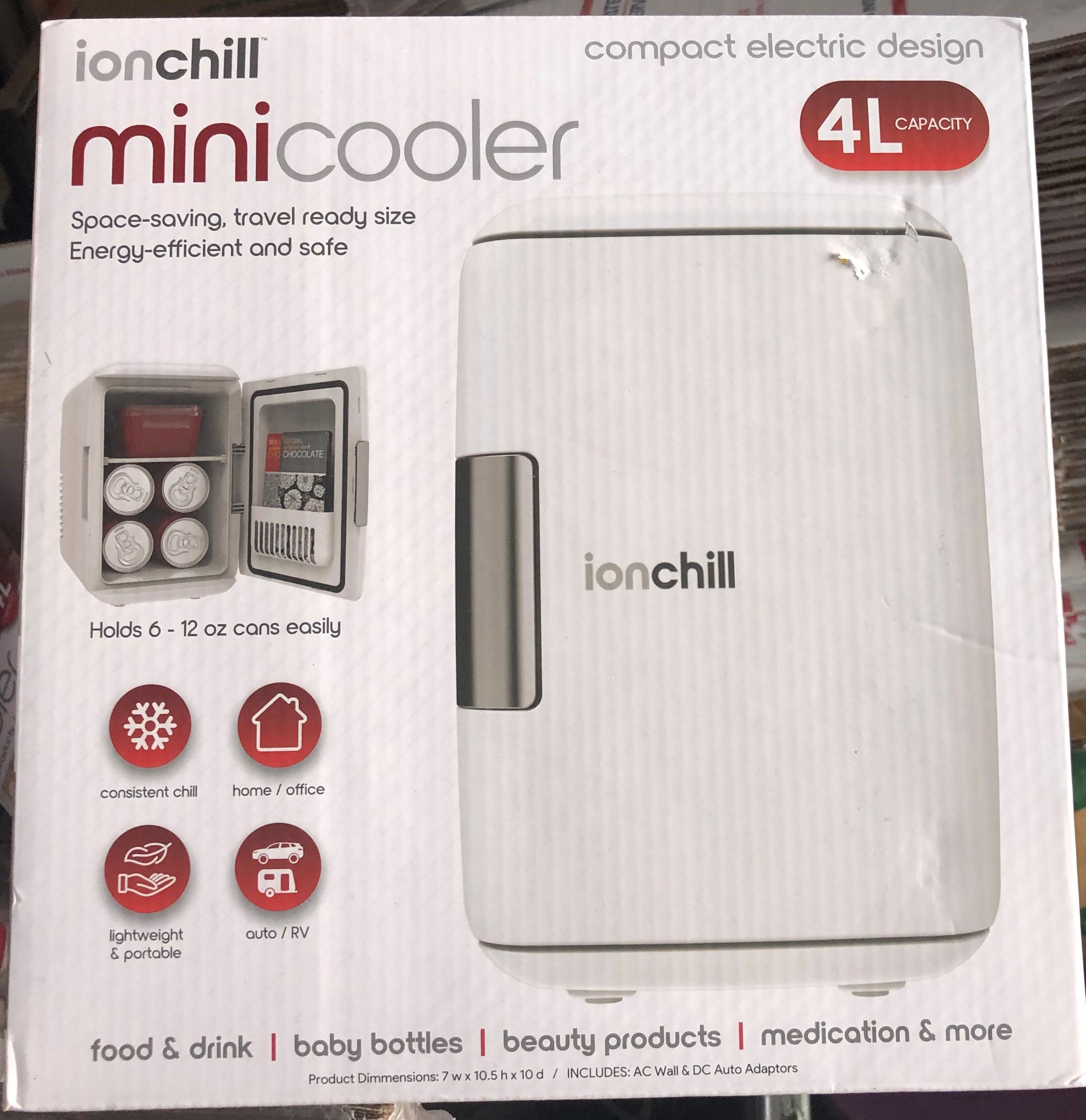 ionchill mini cooler 4l