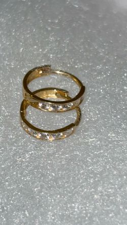 14k baby earrings
