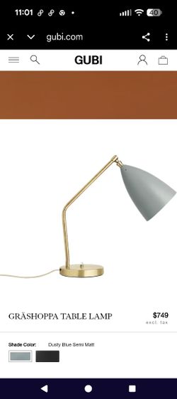 GUBI 
Gräshoppa  Table Lamp. City Of Orange 🍊