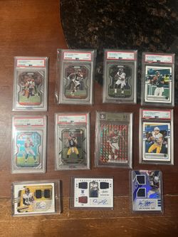 11 Card Lot -graded Cards And Autos