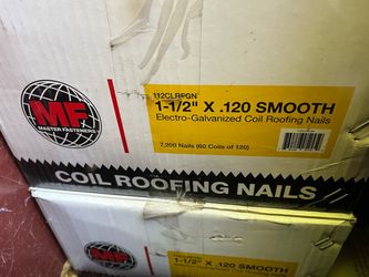 Master Fasteners Coil Roofing Nails 7,200 Count