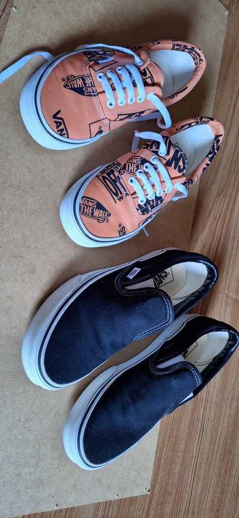 2 Pair Vans Shoes