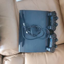 Ps3 With 2 Controllers and No Charger Power Cord Yes