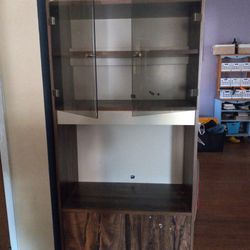 Curio Cabinet Shelf With Glass Doors