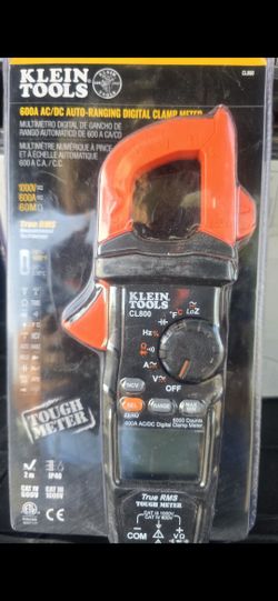 The Klein Tools CL800 is an auto-ranging digital clamp meter