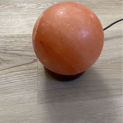 Round Pink Salt Rock Lamp Globe Himalayan 