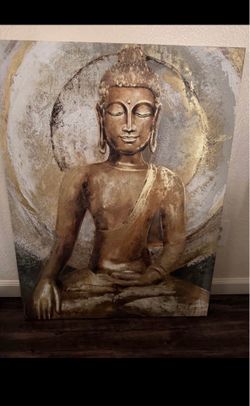 Buddha Home Décor Collection – 3 Statue Sets + Large Wall Art
