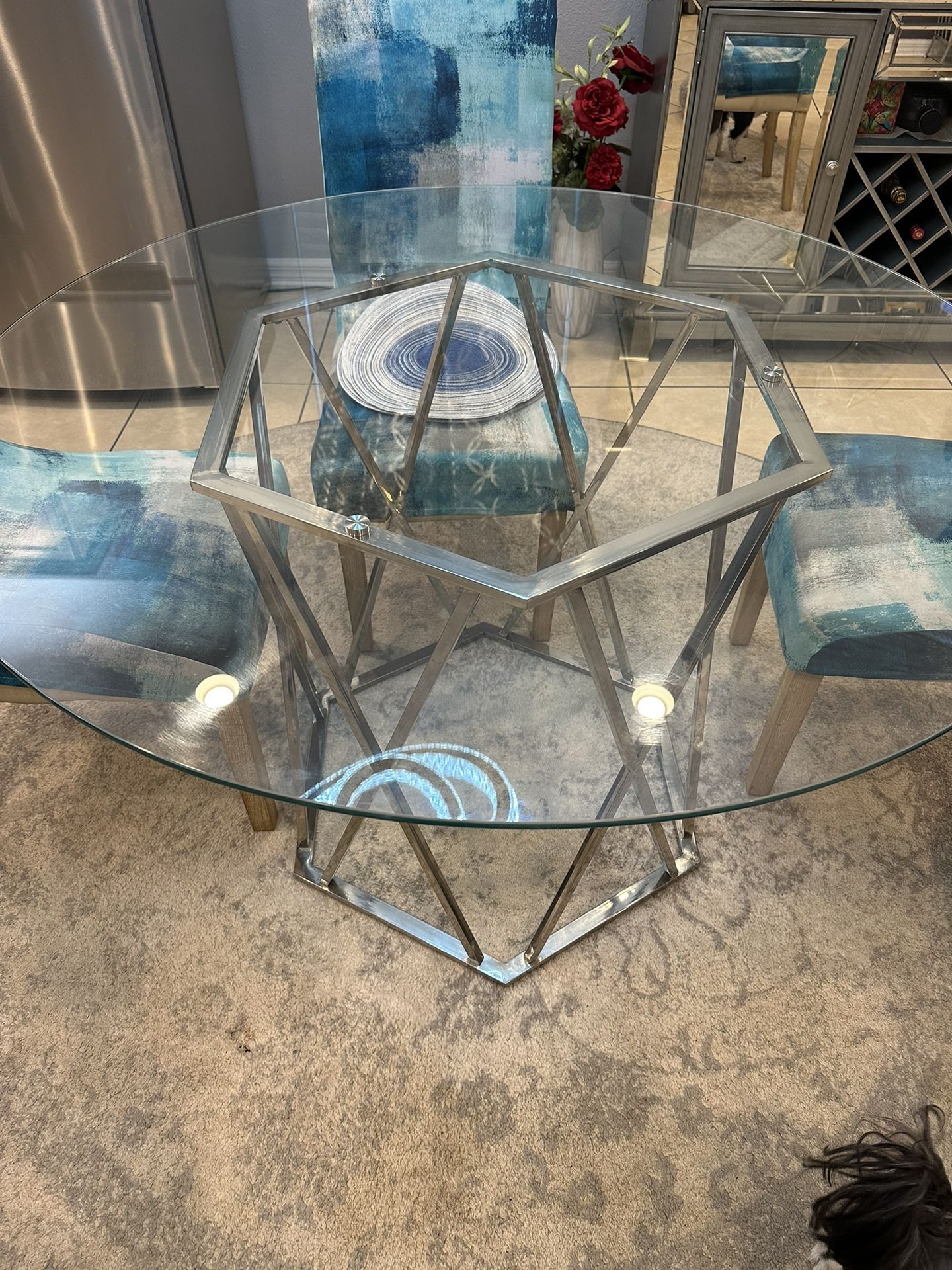 Round Glass Table for Sale in Dona Vista, FL OfferUp