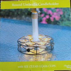 Round Umbrella Candle Holder FREE