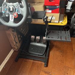 Full Logitech PlayStation Wheel And Stand