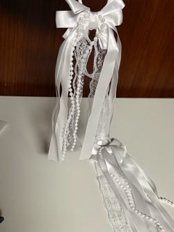 Boot Bows White Lace Ribbon Accessories