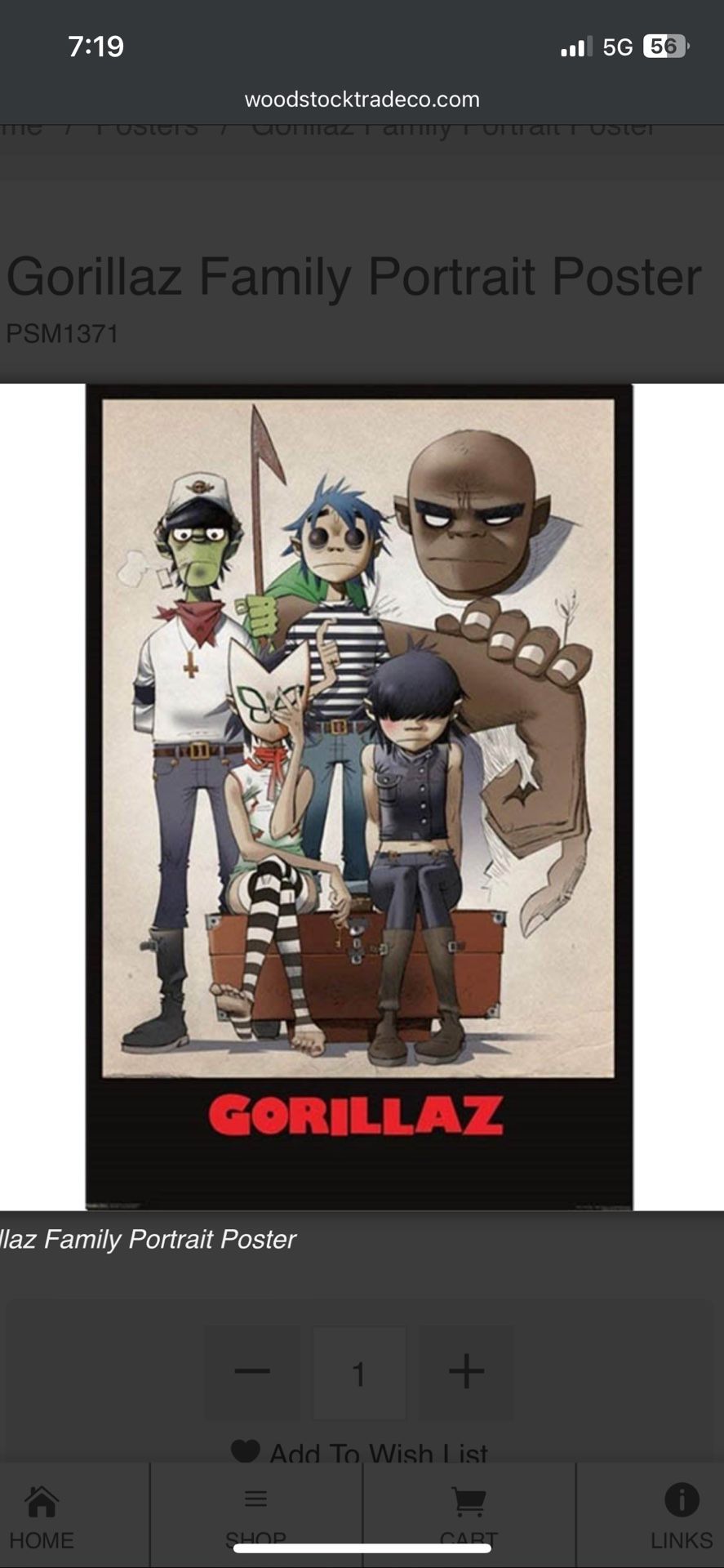 Gorillaz Family Portrait Poster