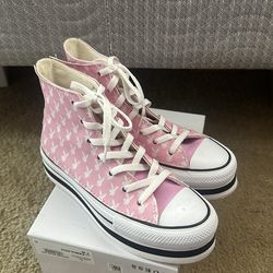Pink playboy converse Size 6.5 women’s