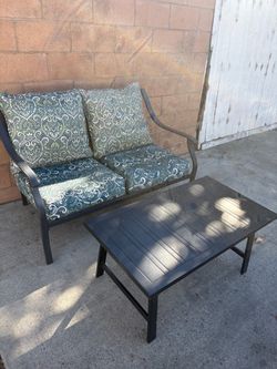 Patio Loveseat and Coffee Table Set