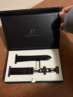 Longvadon Men's Classic Series Watch Band in black
