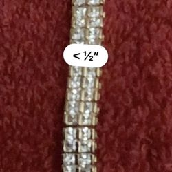 Seta 7.5" Women's Clear Stone Double Tennis Bracelet-