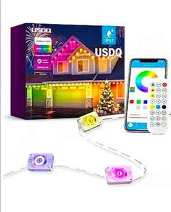 Brand new Halloween and Christmas decor Permanent Outdoor Lights, 150ft RGBWW Smart LED Eaves Lights with Warm/Cool White, Local Bluetooth App Control