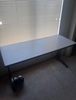 75” Gray Computer Desk | Gaming Desk | Office Desk