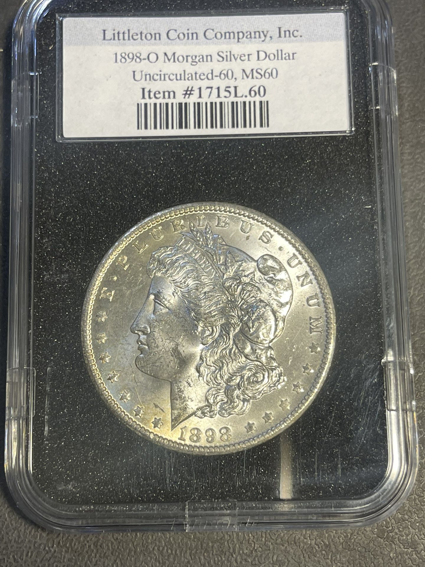 1898-O Morgan Silver Dollar Graded MS 60