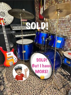 🔥 Adult Drum Set COMPLETE Drums