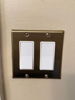Gold Colored Electric Switch Covers