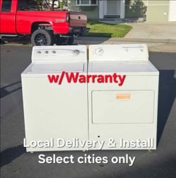 Kenmore Top load washer with agitator and Electric 220v dryer