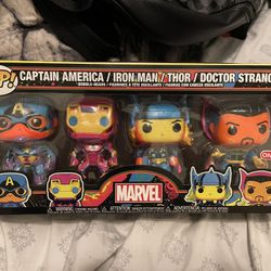 Black Light Four Pack Funko Pops 